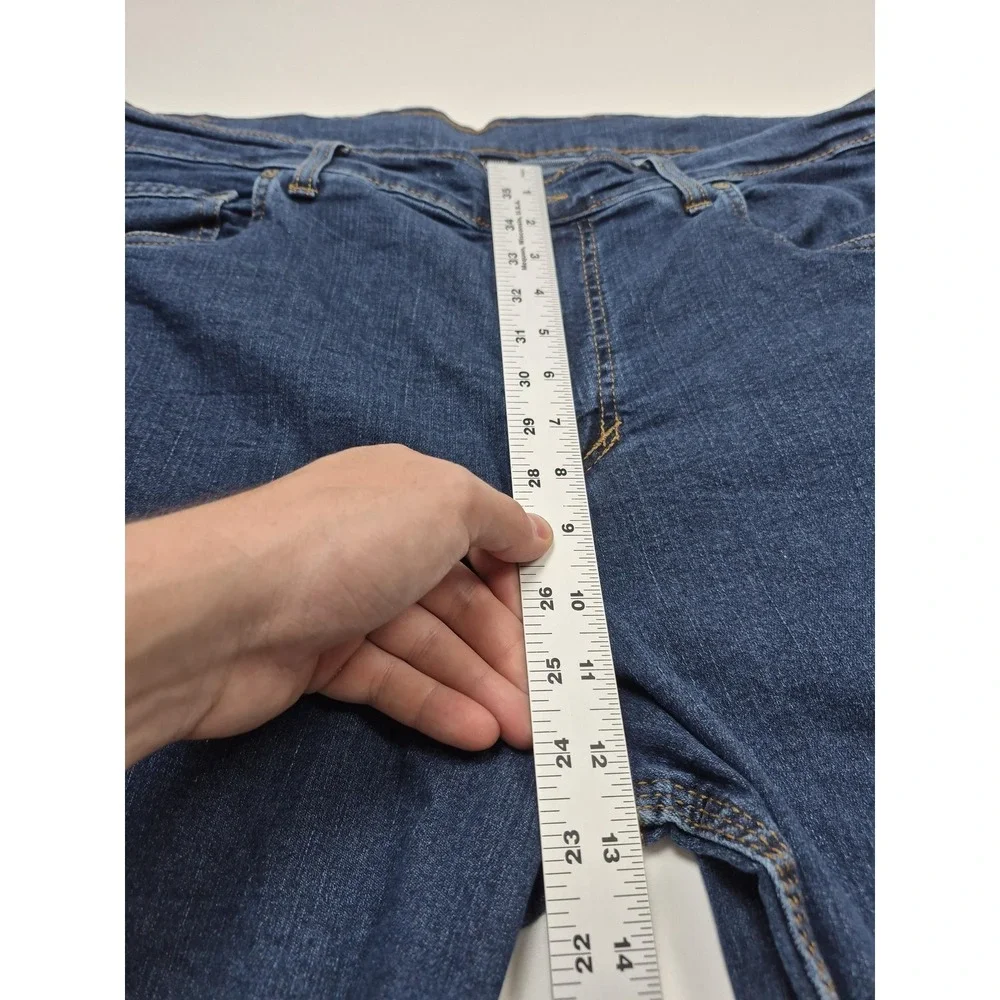 Origin Delta 68 Legit Fit Jeans Mens 40x36 Blue Straight Stretch Denim Made USA